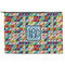 Retro Triangles Zipper Pouch Large (Front)