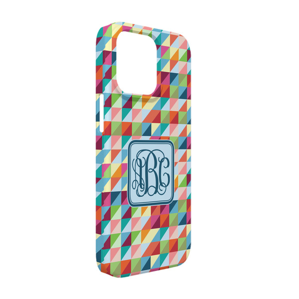 Custom Retro Triangles iPhone Case - Plastic - iPhone 13 (Personalized)
