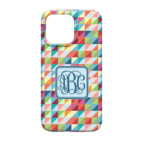 Retro Triangles iPhone 13 Case - Back