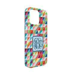 Retro Triangles iPhone Case - Plastic - iPhone 13 Mini (Personalized)