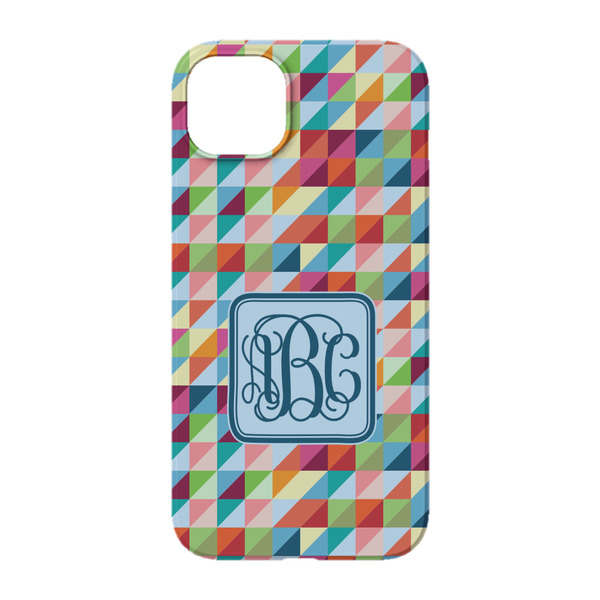 Retro Triangles iPhone 14 Pro Case - Back