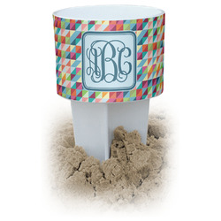 Retro Triangles Beach Spiker Drink Holder (Personalized)