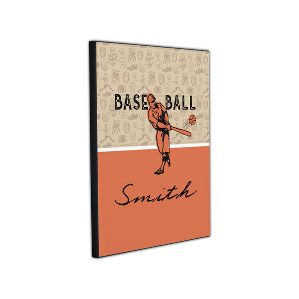 Retro Baseball 11x14 Wood Print - Angle View
