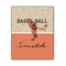 Retro Baseball Wood Print - 11x14 (Personalized)