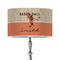 Retro Baseball 12" Drum Lampshade - ON STAND (Poly Film)