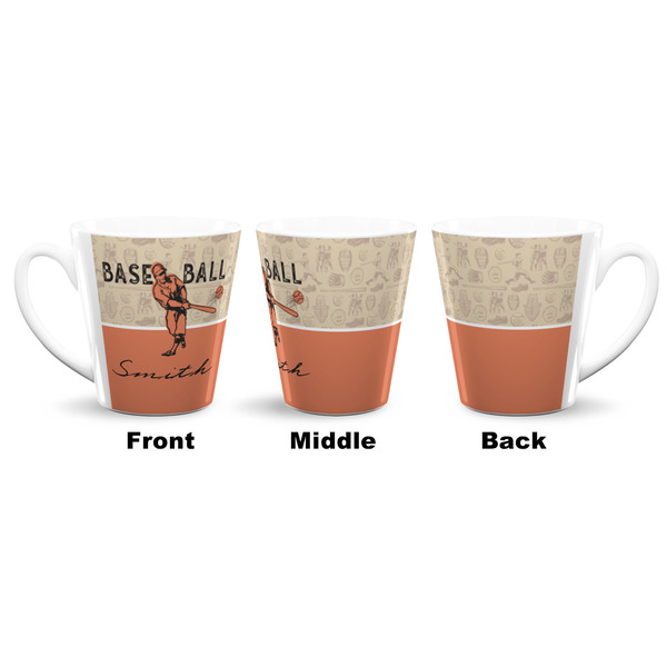 Retro Baseball 12 Oz Latte Mug - Approval