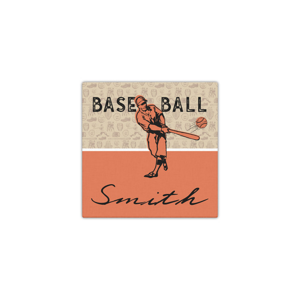 Retro Baseball 12x12 - Canvas Print - Front View