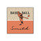 Retro Baseball Wood Print - 12x12 (Personalized)