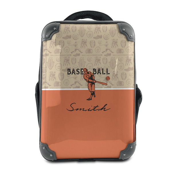 Custom Retro Baseball 15" Hard Shell Backpack (Personalized)