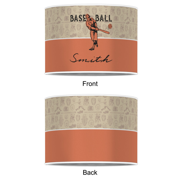Retro Baseball 16" Drum Lampshade - APPROVAL (Poly Film)