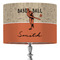 Retro Baseball 16" Drum Lamp Shade - Fabric (Personalized)