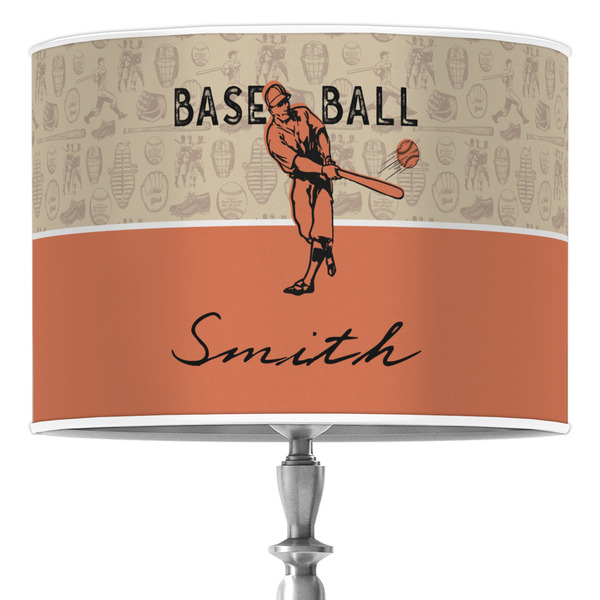 Custom Retro Baseball Drum Lamp Shade (Personalized)