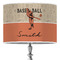 Retro Baseball 16" Drum Lampshade - ON STAND (Poly Film)
