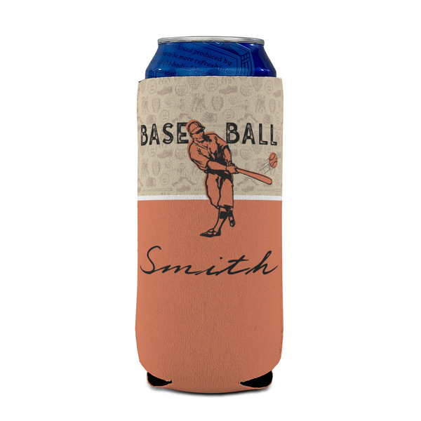 Retro Baseball 16oz Can Sleeve - FRONT (on can)