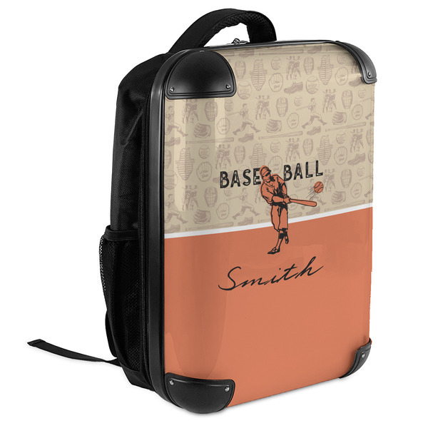 Retro Baseball 18" Hard Shell Backpacks - ANGLED VIEW