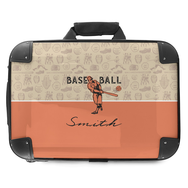 Custom Retro Baseball Hard Shell Briefcase - 18" (Personalized)
