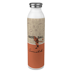 Retro Baseball 20oz Stainless Steel Water Bottle - Full Print (Personalized)