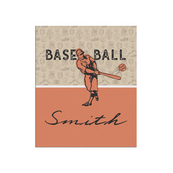 Retro Baseball Poster - Matte - 20x24 (Personalized)