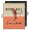 Retro Baseball 20x24 Wood Print - Front & Back View