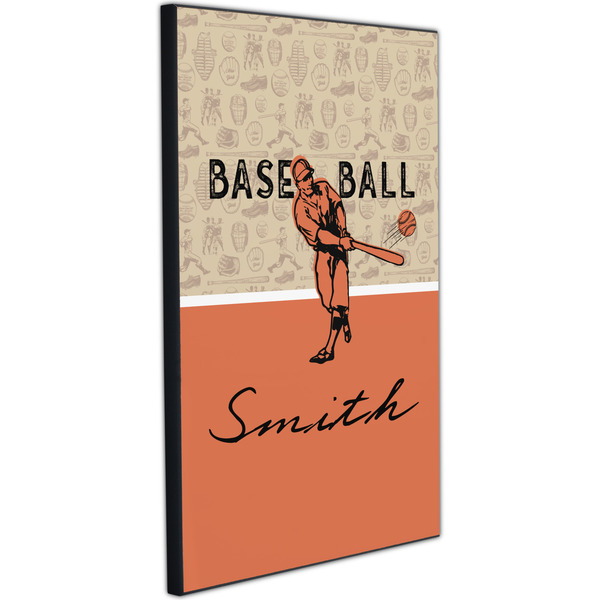 Retro Baseball 20x30 Wood Print - Angle View