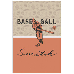 Retro Baseball Poster - Matte - 24x36 (Personalized)
