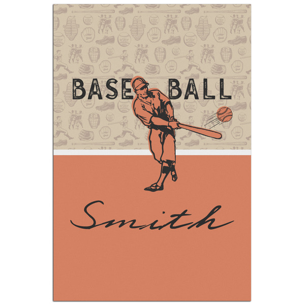 Custom Retro Baseball Poster - Matte - 24x36 (Personalized)