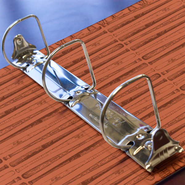 Retro Baseball 3 Ring Binders - Full Wrap - 2" - DETAIL