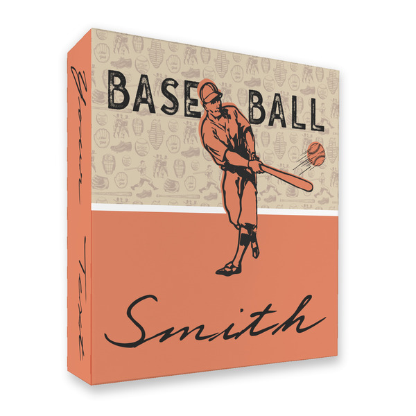 Retro Baseball 3 Ring Binders - Full Wrap - 2" - FRONT