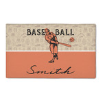 Retro Baseball 3' x 5' Patio Rug (Personalized)