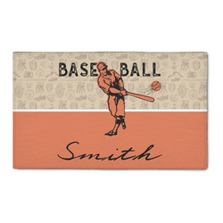 Retro Baseball 3' x 5' Patio Rug (Personalized)