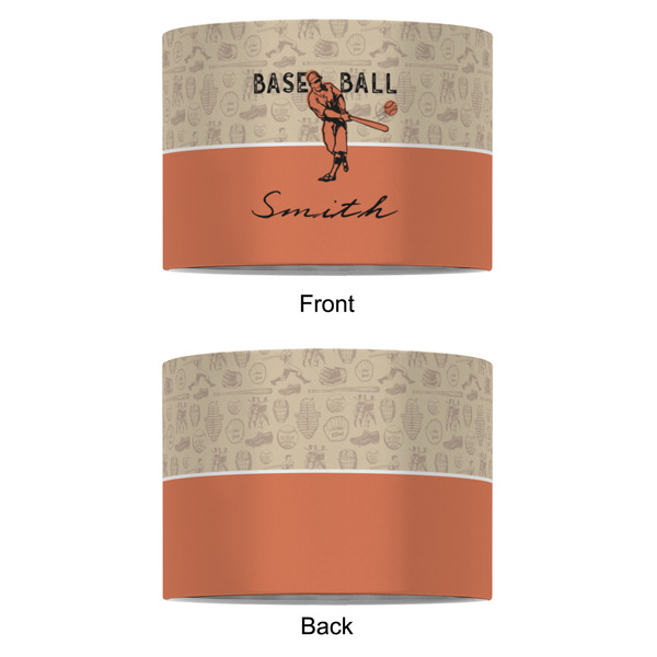 Retro Baseball 8" Drum Lampshade - APPROVAL (Fabric)