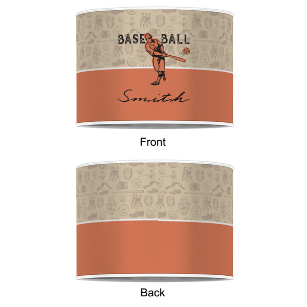 Retro Baseball 8" Drum Lampshade - APPROVAL (Poly Film)