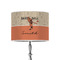 Retro Baseball 8" Drum Lampshade - ON STAND (Poly Film)