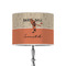 Retro Baseball 8" Drum Lamp Shade - Poly-film (Personalized)