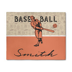 Retro Baseball 8' x 10' Indoor Area Rug (Personalized)