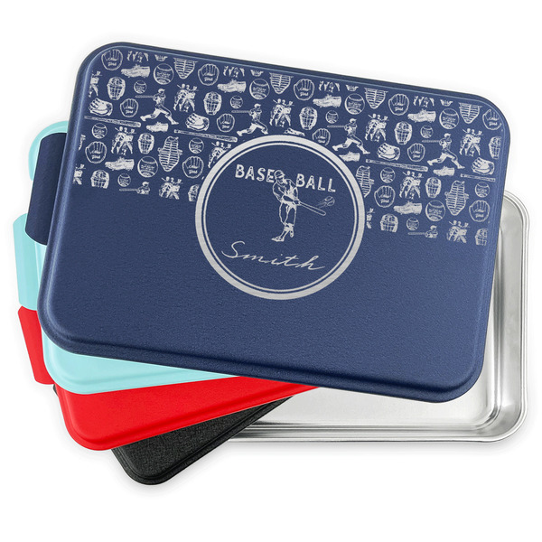Retro Baseball Aluminum Cake Pan with Lid - PARENT/MAIN
