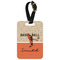 Retro Baseball Metal Luggage Tag w/ Name or Text