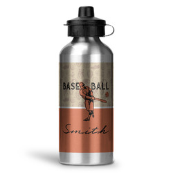 Retro Baseball Water Bottle - Aluminum - 20 oz (Personalized)