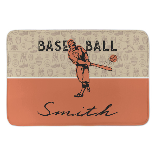 Custom Retro Baseball Anti-Fatigue Kitchen Mat (Personalized)