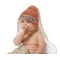 Retro Baseball Baby Hooded Towel on Child