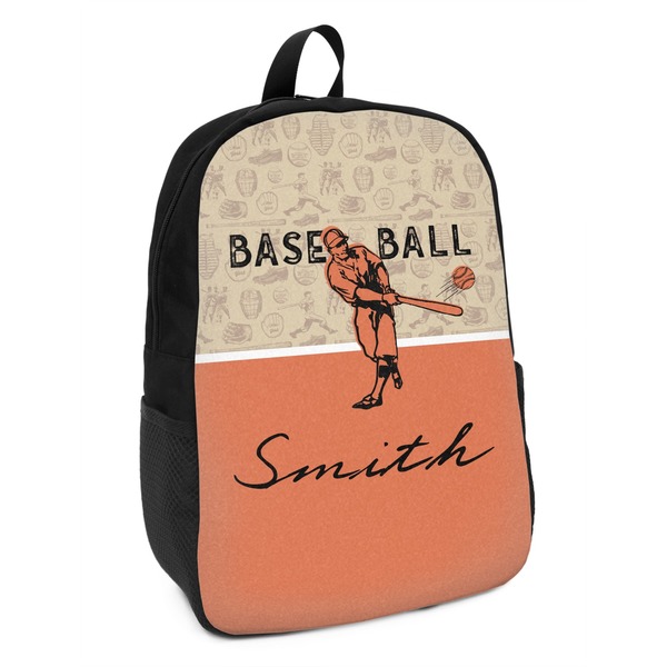 Custom Retro Baseball Kids Backpack (Personalized)