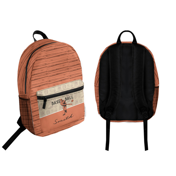 Retro Baseball Backpack front and back - Apvl