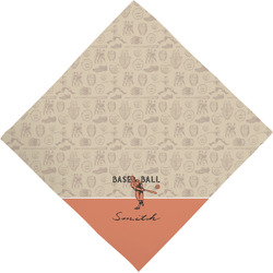 Retro Baseball Dog Bandana Scarf w/ Name or Text