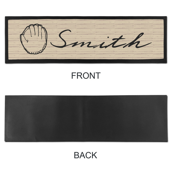 Retro Baseball Bar Mat - Large - APPROVAL