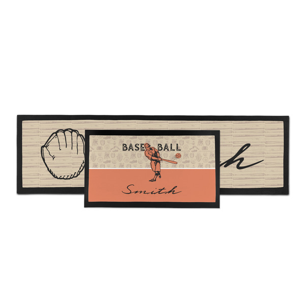 Retro Baseball Bar Mat - Parent Main
