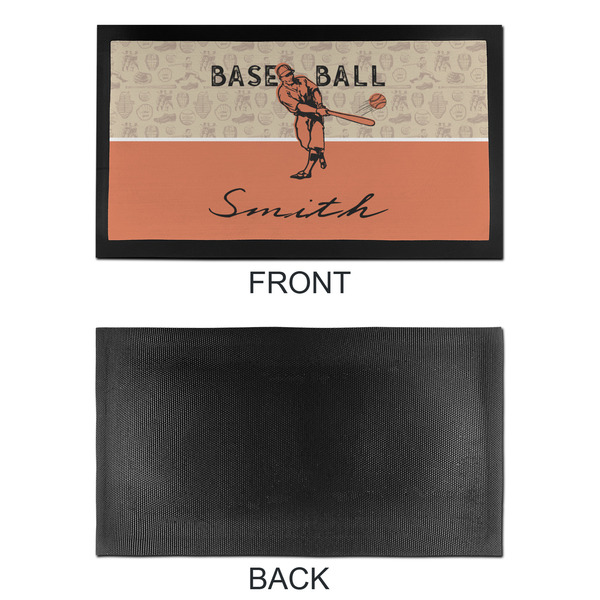 Retro Baseball Bar Mat - Small - APPROVAL
