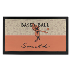 Retro Baseball Bar Mat - Small (Personalized)
