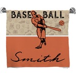 Retro Baseball Bath Towel (Personalized)
