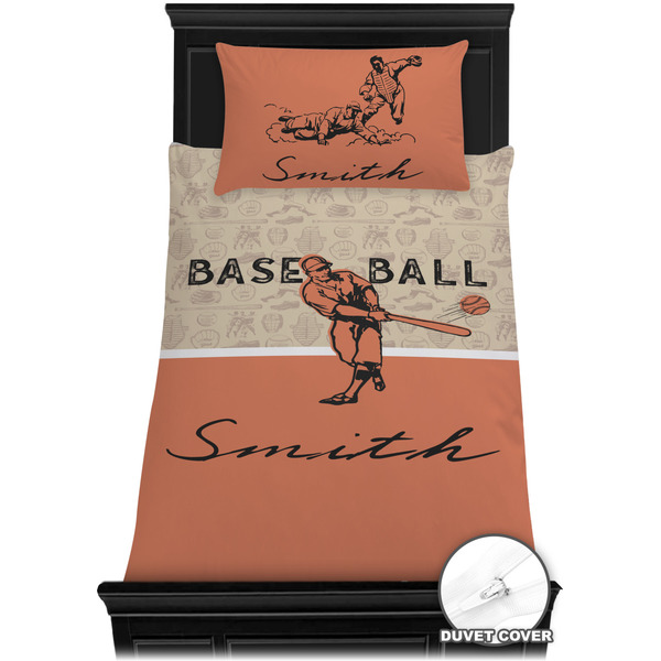 Retro Baseball Bedding Set (Twin) - Duvet