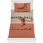 Retro Baseball Comforter Set - Twin XL (Personalized)